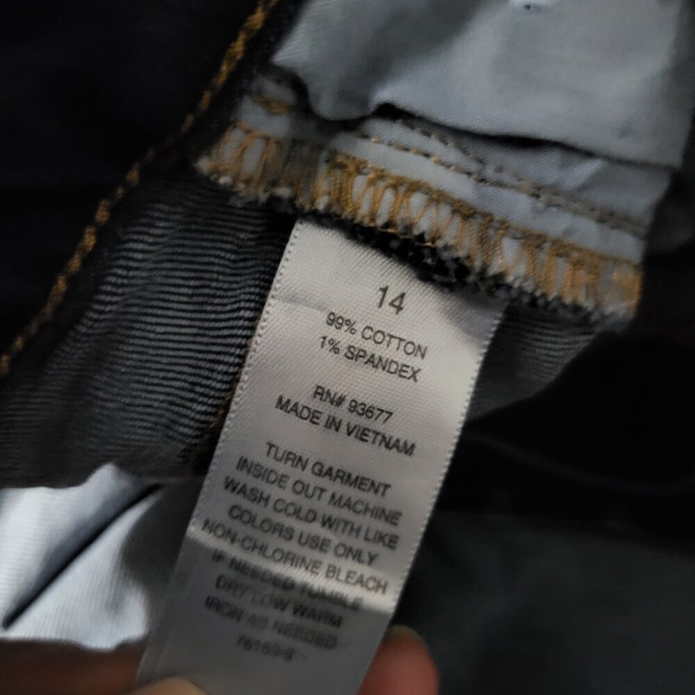A.N.A. Dark wash Jean Shorts Sz 14 - Picture 5 of 5